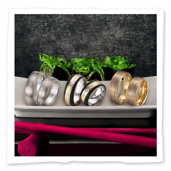 Mokume Gane-Ringe